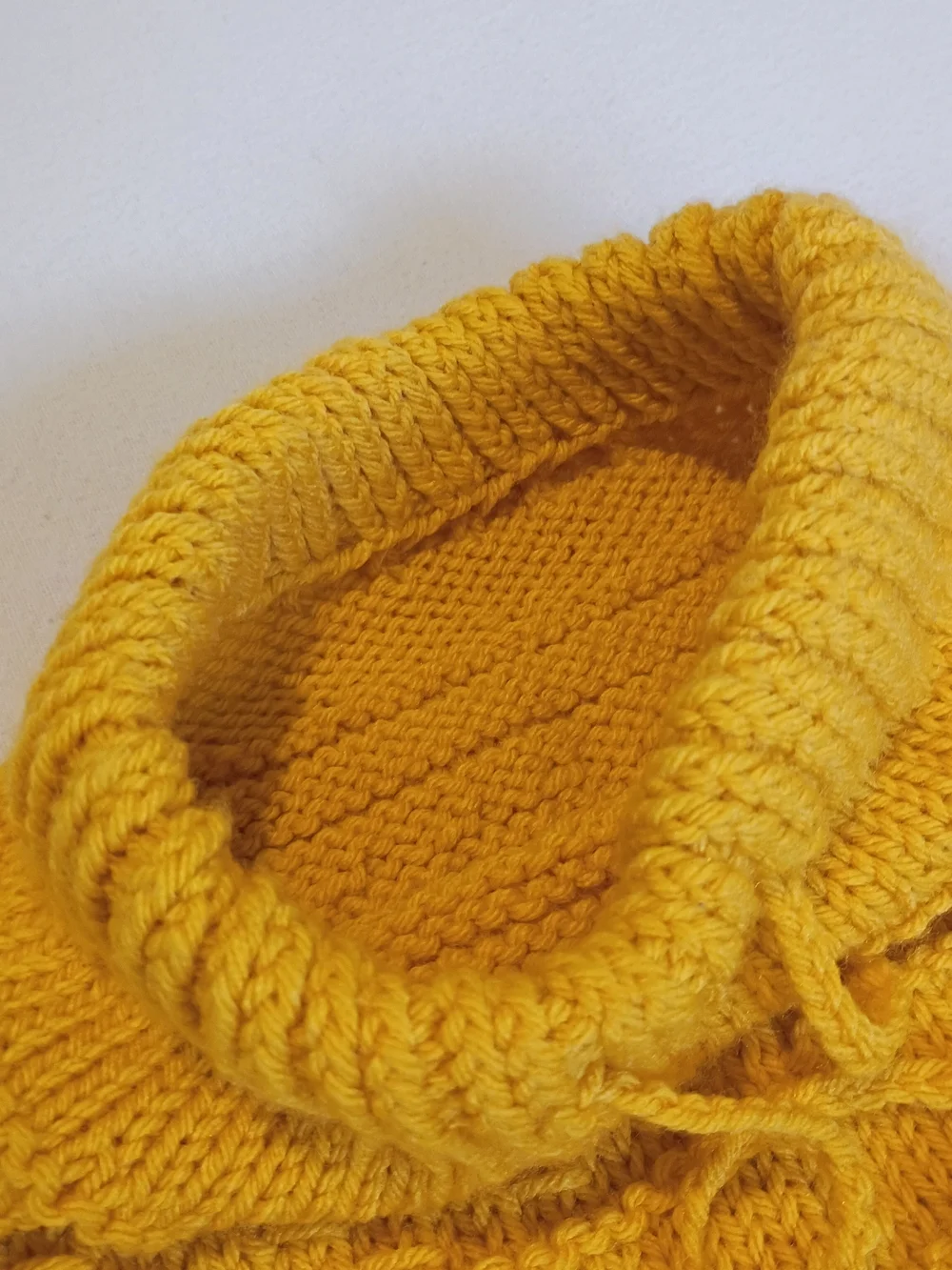 Handmade Yellow Woolen Baby Leggings Textured Knit Lounge Pants